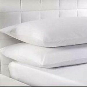 BeautySleep Cotton Feather Fill Bed Pillows White